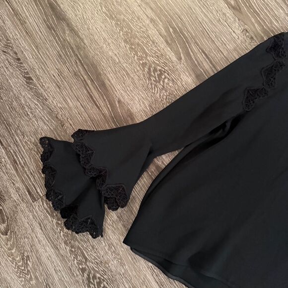 Jonathan Simkhai Ruffle Bell Sleeve Blouse - Picture 2 of 9